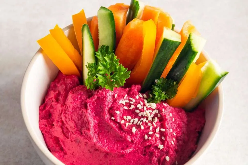 Humus de remolacha
